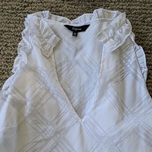 Express pretty white blouse lined